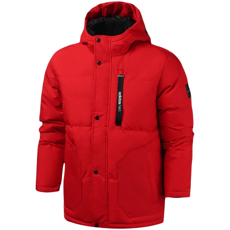 adidas阿迪达斯NEO男装运动服休闲连帽棉服EI4419