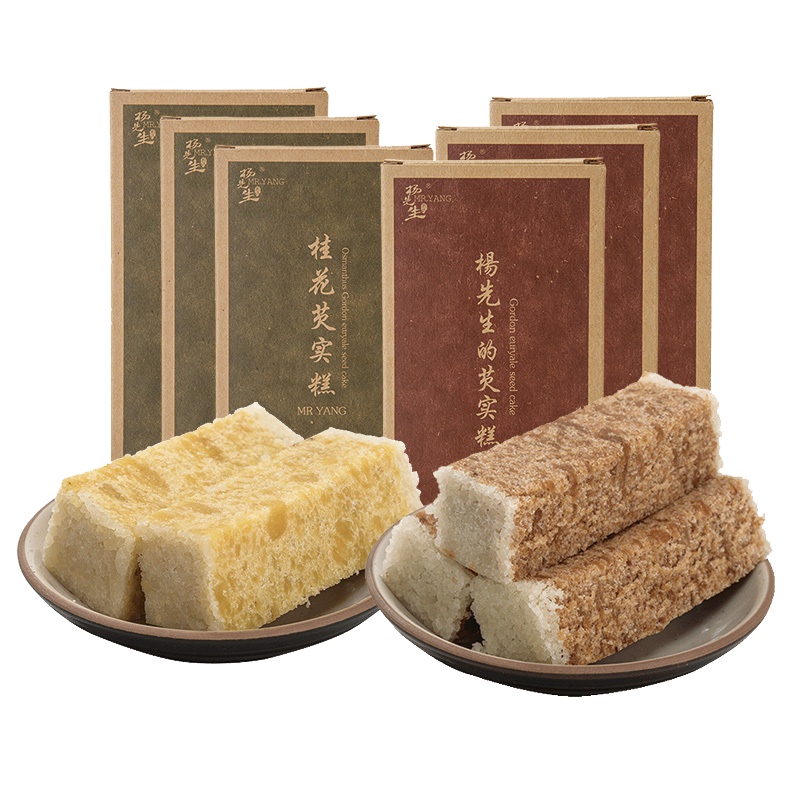 杨先生软糯桂花芡实糕手工茯苓糕点杭州西塘特产老人零食地方特色
