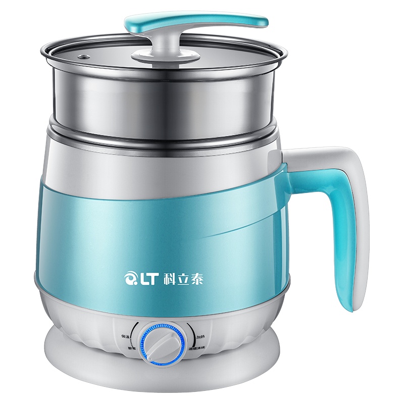 科立泰(QLT)电热锅1.5L 上下双层 煮面煲汤蒸炖学生宿舍神器一体锅电火锅防干烧功能迷你锅QLT-6015