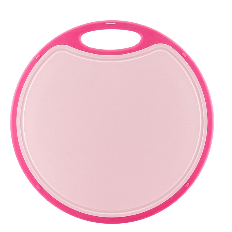 迪迪尼卡（Didinika） 316不锈钢辅食菜板 家用抗菌防霉切菜板双面塑料水果砧板32cm粉色