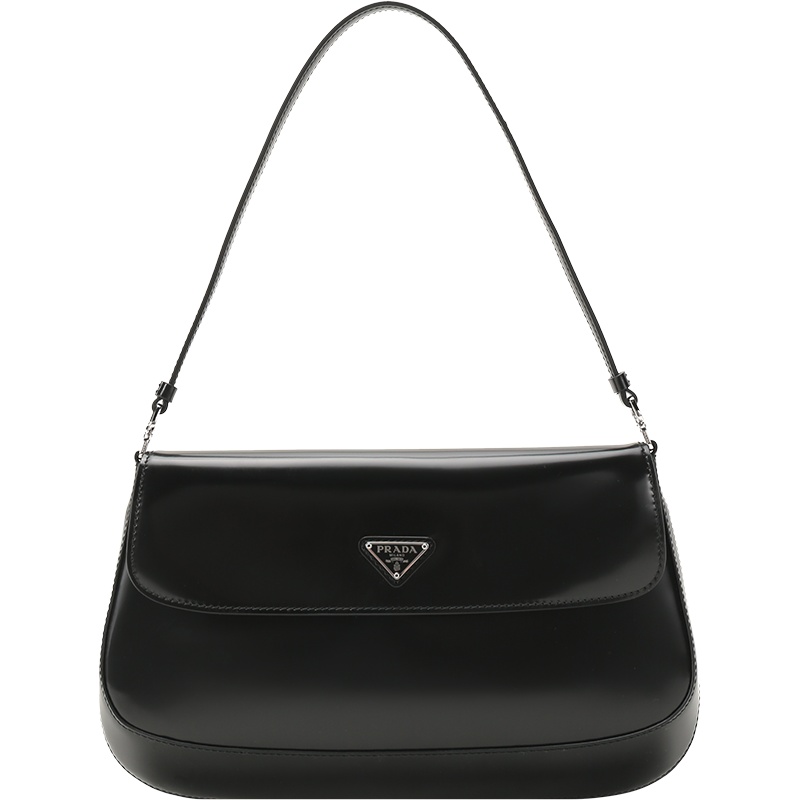 PRADA 普拉达 女士 Cleo系列亮面皮革手提单肩包腋下包 1BD276 ZO6
