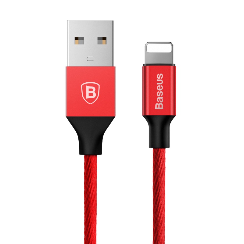 倍思(Baseus)苹果数据线快充手机充电线ipad电源线iPhone6s/7/8Plus/X 3m超长 红色