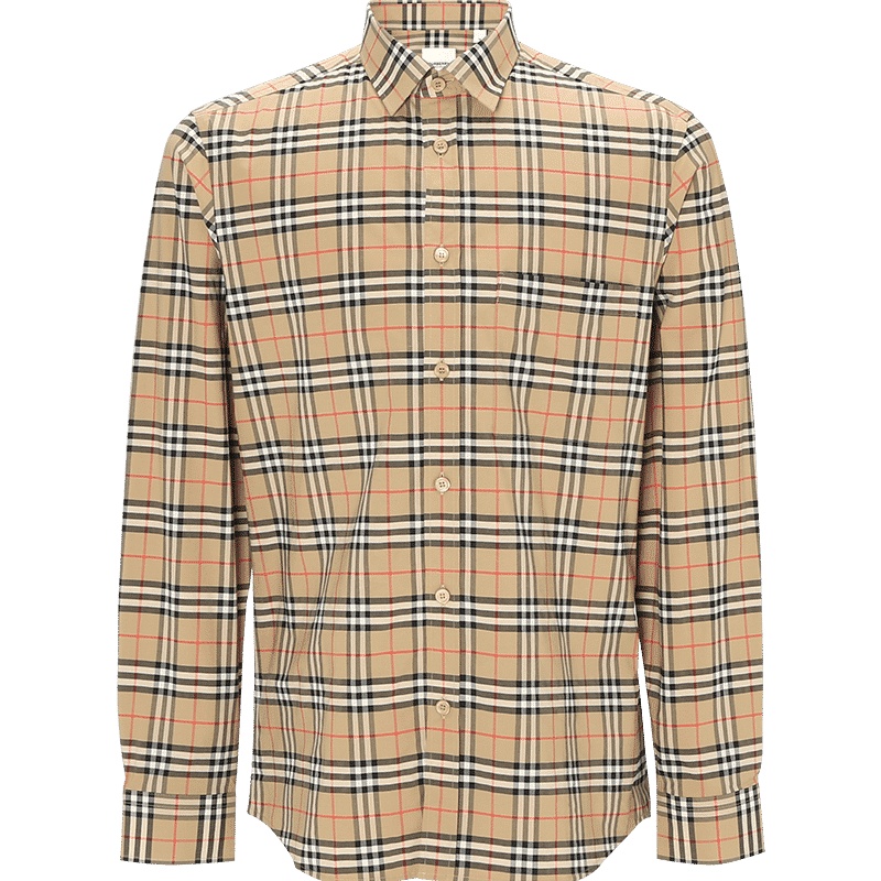 预售BURBERRY 博柏利 男士 衬衫经典格纹 长袖衬衫8020966