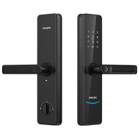 飞利浦（Philips）智能门锁 603K 霸王锁体 家庭用防盗锁执手式智能锁 电子锁 WiFi直连 曜石黑