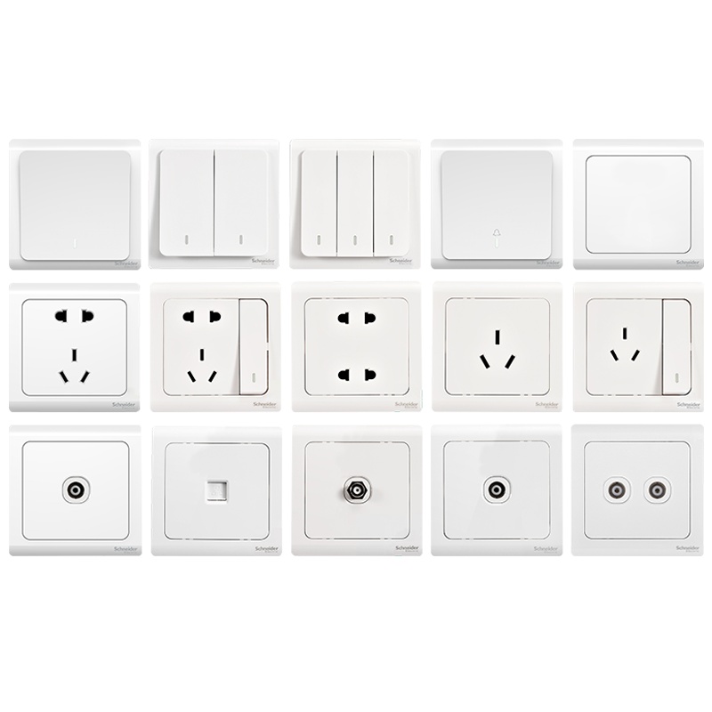 施耐德电气(Schneider Electric)开关插座 轻逸系列清雅白