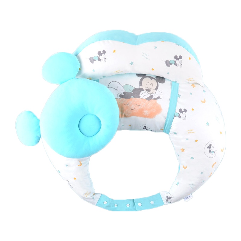迪士尼孕妇哺乳枕 头多功能U型孕妇枕护腰枕 宝宝学坐枕婴儿喂奶枕