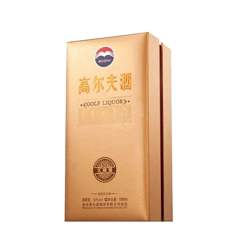 茅台股份有限公司 茅台高尔夫酒 高尔夫大师级(21年开箱刮码 ) 53度酱香型白酒 500ml*1单瓶装