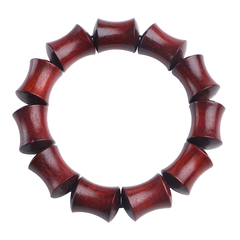 月印百川 血檀木节节高升手串 男款单圈盘玩手链