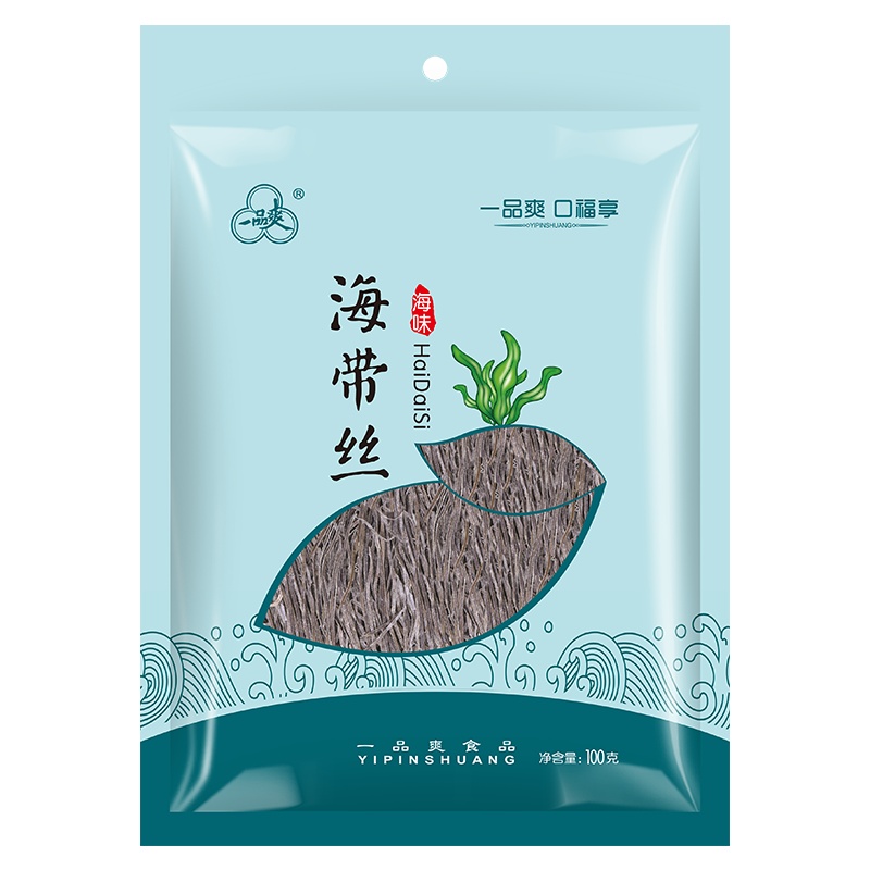 一品爽 海带丝100g*2 海产干货 厚海带昆布丝 凉拌菜火锅食材