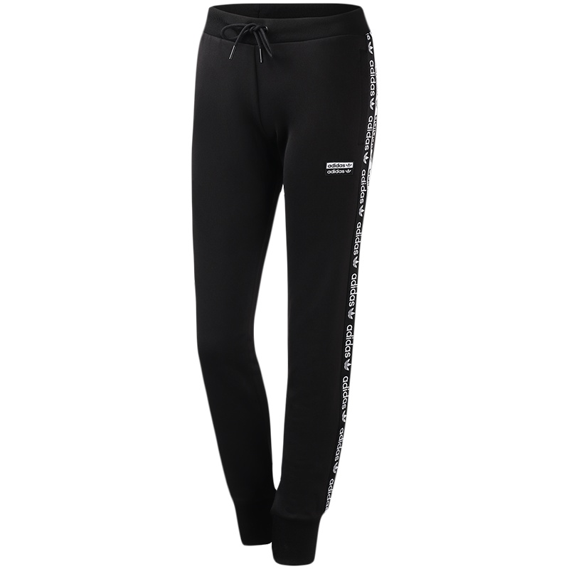 【自营】adidas阿迪达斯三叶草女裤运动服串标休闲针织长裤FI7114