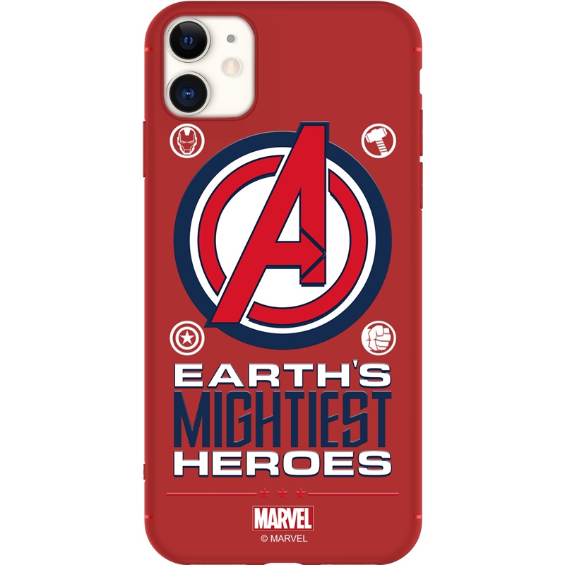 漫威优加苹果11手机壳硅胶防摔11Pro保护套超薄ins风网红卡通抖音同款摄像头全包创意潮男iPhone11ProMax