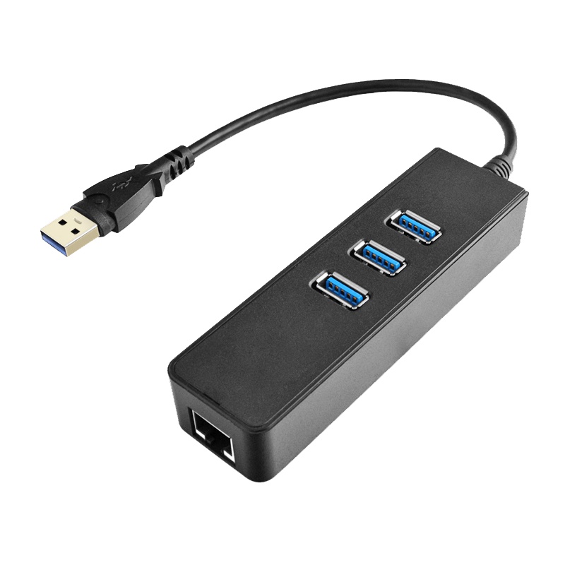 酷比客(L-CUBIC) LCCPU33L 3口USB3.0集线器带网口HUB扩展坞