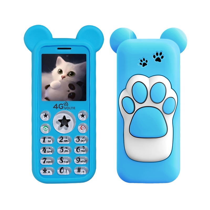 [4G全网通]朵唯W88儿童手机小学生戒网瘾可爱卡通男女款定位迷你非智能移动联通电信版小孩初高中生卡片手机只可以打电话无摄像头