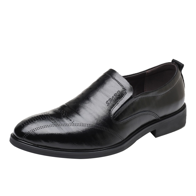 Amengze艾梦哲 2020新款正装鞋 尖头皮鞋 休闲流行男鞋 商务休闲鞋