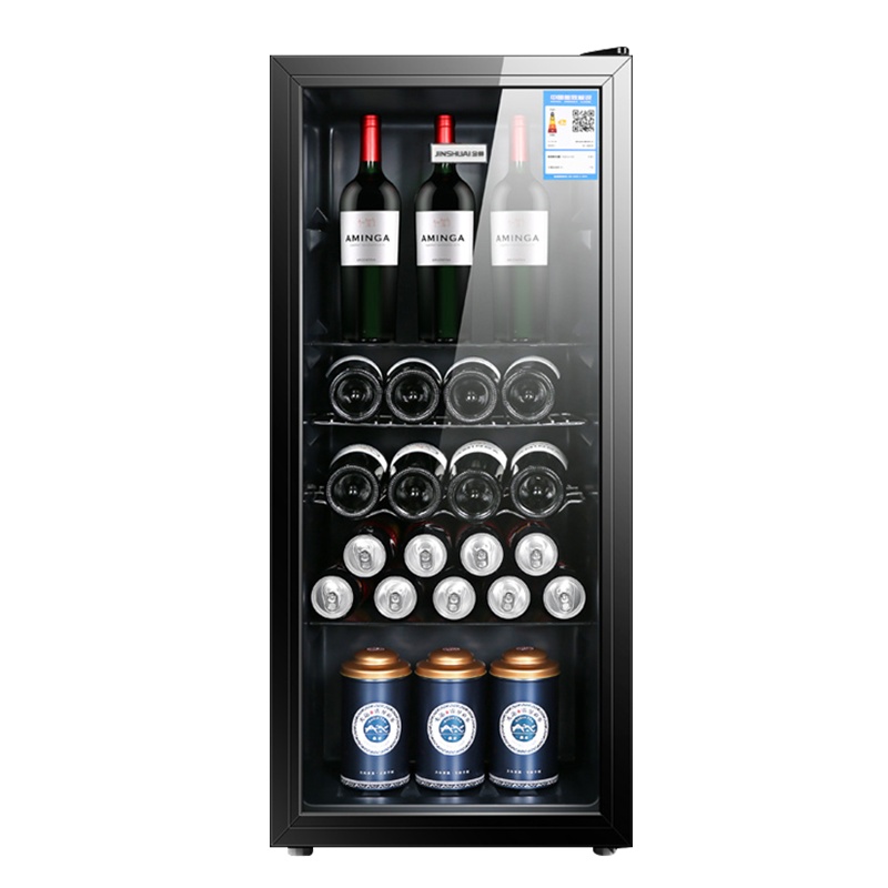 金帅(JINSHUAI) BC-108JC 108升家用办公冰箱 侧开门冷藏 商务冰吧 水果保鲜 冷藏柜 红酒柜 茶叶柜