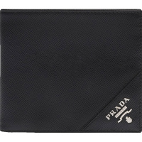 PRADA 普拉达 男士牛皮短款钱夹 钱包 证件夹 2MO513 QME