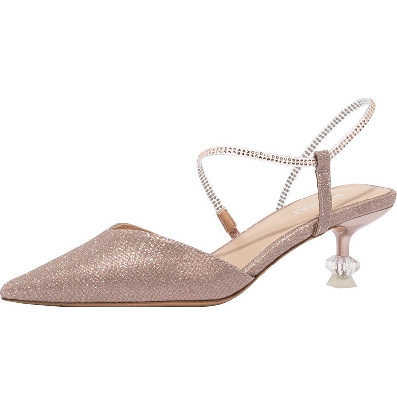 St&Sat/星期六一字式扣带仙女风包头优雅尖头女凉鞋SS02114262