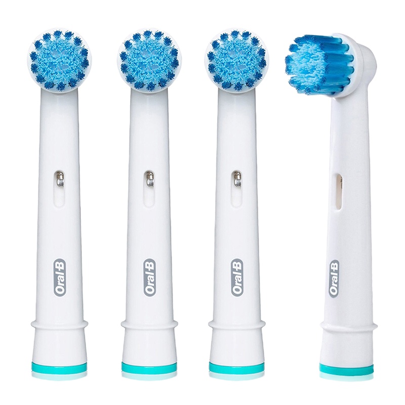 欧乐B(Oralb)电动牙刷头 4支装 柔软敏感型 适配成人2D/3D全部型号 EB17-4 德国进口