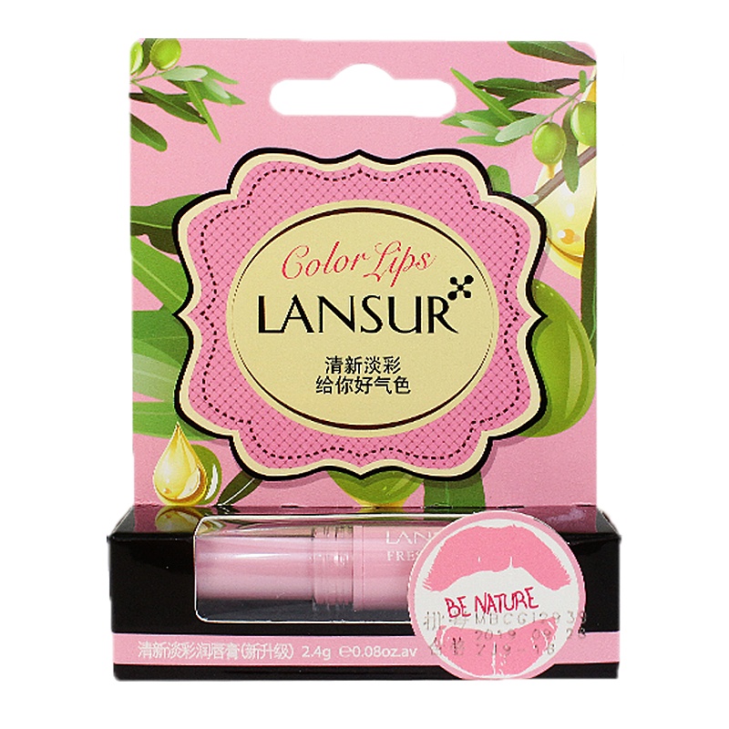 兰瑟 清新淡彩润唇膏01#嫩粉