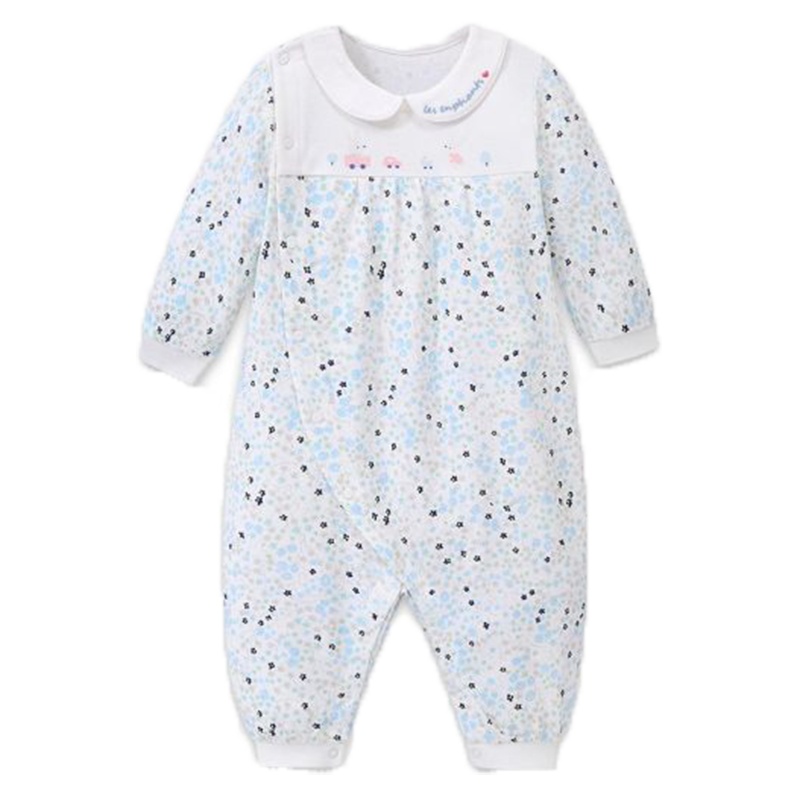 丽婴房童装女宝宝纯棉甜美连体衣婴幼儿柔软连身装2020春季新款