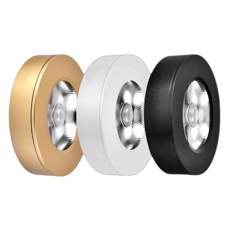 祎琳明装led小射灯展示柜台3w5w7w酒柜免开孔走廊天花灯吸顶超薄筒灯