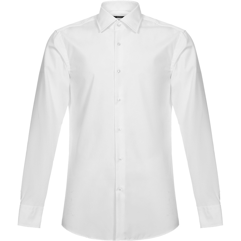 HUGO BOSS 雨果博斯 男士 棉质修身款长袖衬衫 50433188