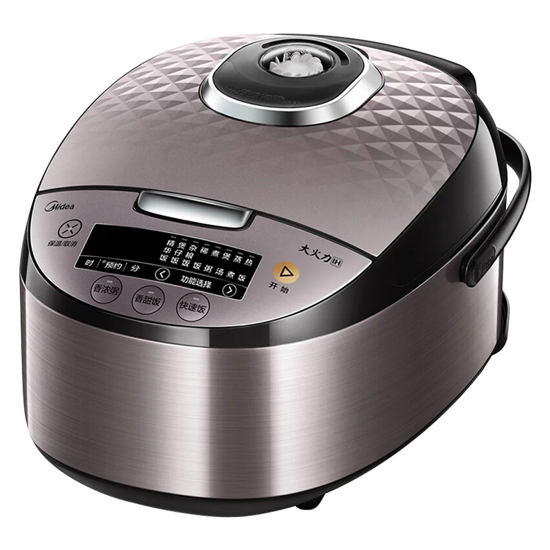 美的IH电饭煲MB-HF50C1-FS 家用IH电磁加热 智能预约多功能煮饭电饭锅 5L大容量预约功能不粘涂层内胆