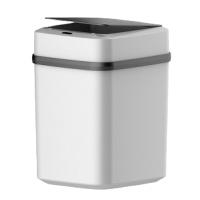 智能感应式垃圾桶阿斯卡利(ASCARI)客厅卧室厨房卫生间家用自动带盖创意垃圾桶大号 7天免费试用黑白色10L