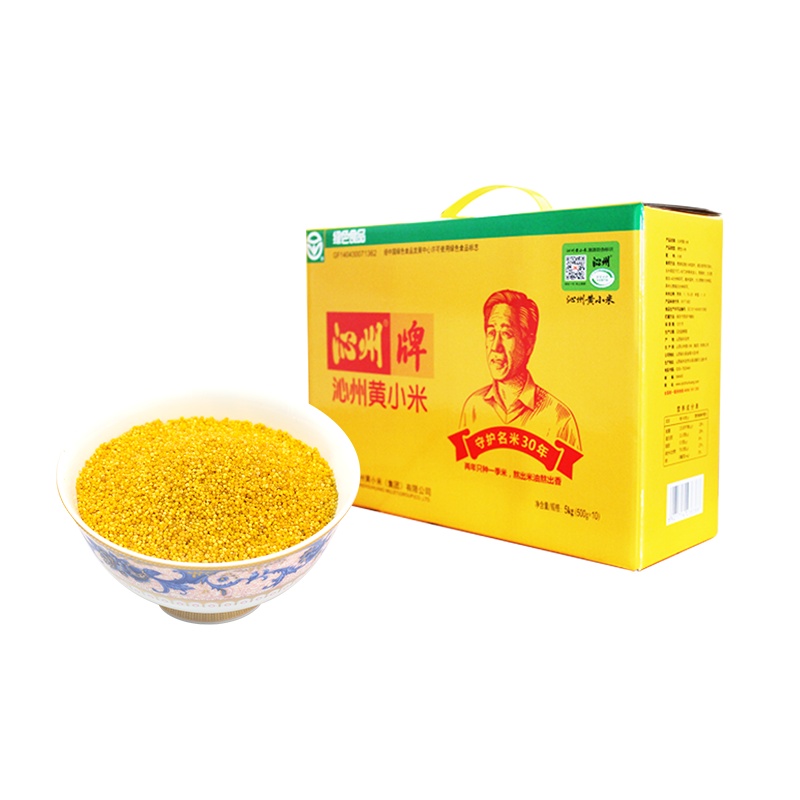 [山西沁州黄]特产沁州黄小米2021新小米5kg 团购礼品礼盒真空