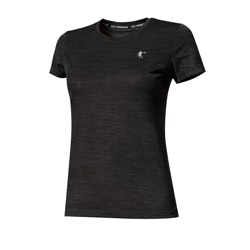 乔丹短袖女T恤2019夏季新款圆领纯色透气运动跑步速干健身服女装XHS2291345