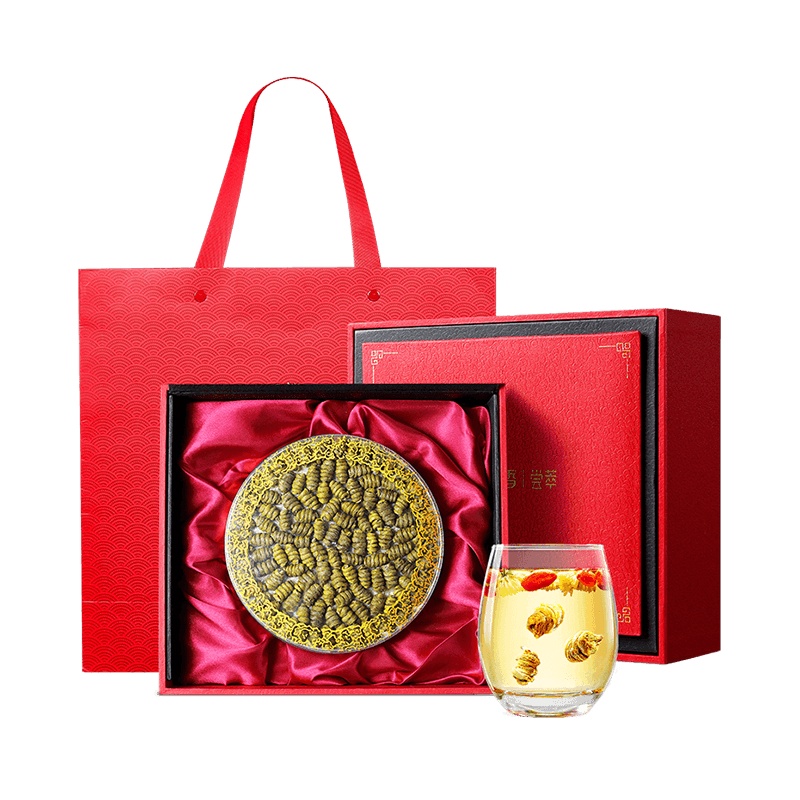 杞里香铁皮石斛礼盒茶中药材正品枫斗干条养生花茶粉250g霍山