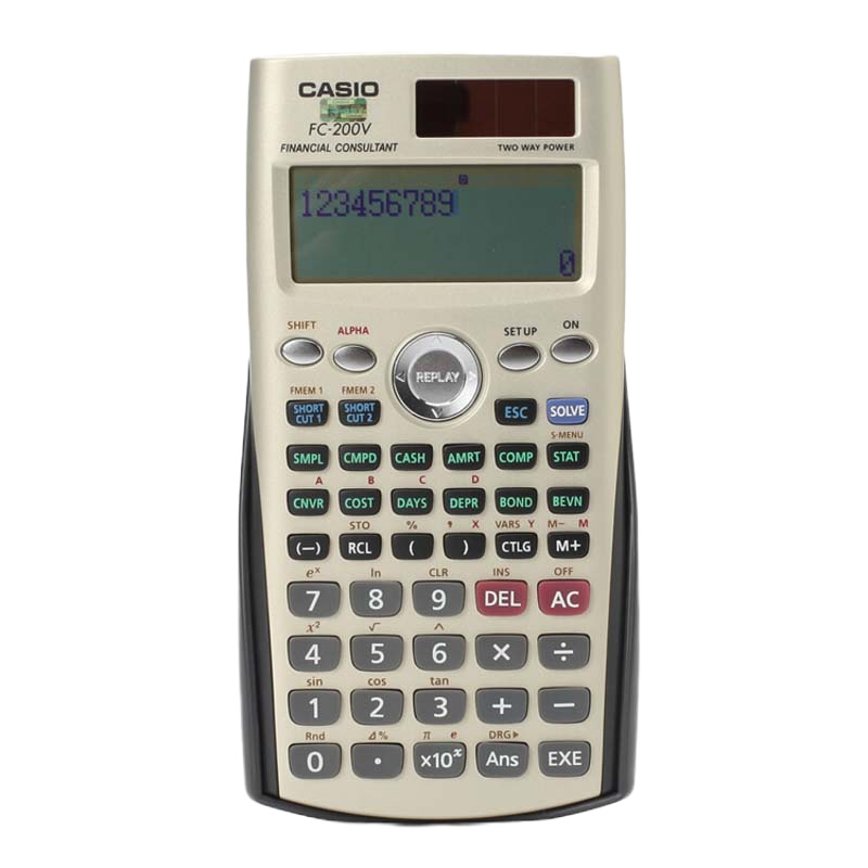 卡西欧(CASIO) FC-200V金融计算器AFP/CFA一二级理财规划师考试计算机