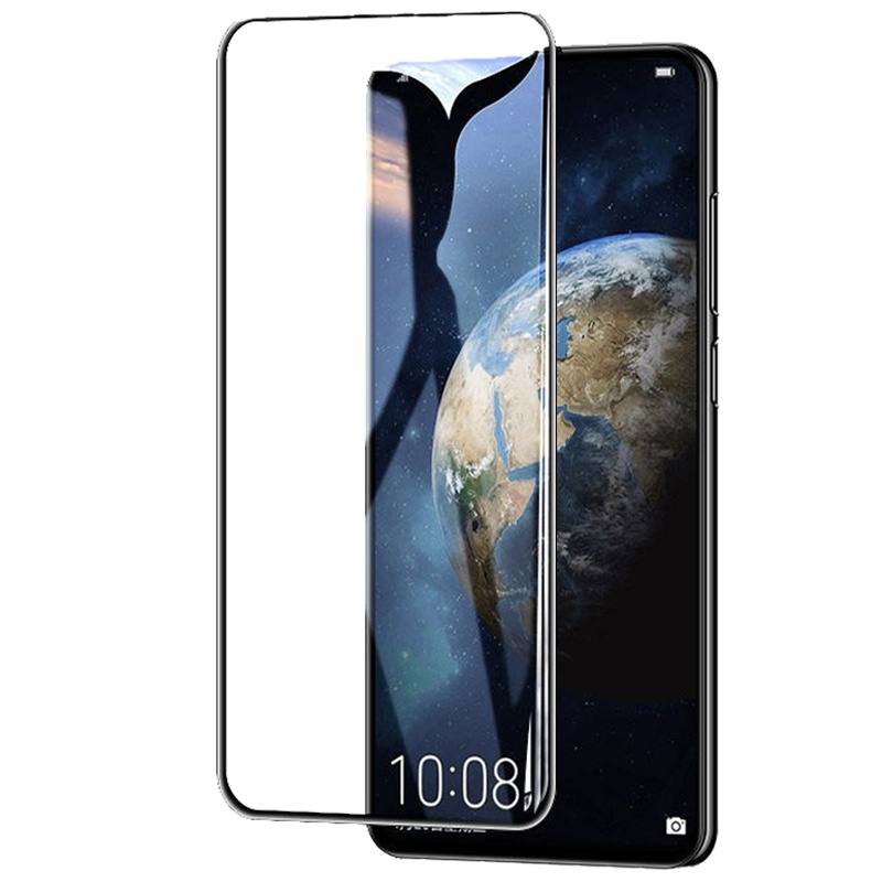 [买2送磨砂壳]轻万适用华为荣耀30s钢化膜全屏黑色高清透明防摔贴膜huawei手机保护膜全玻璃