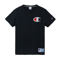 Champion 冠军夏季潮流青春短袖运动T恤男士大C标刺绣Logo情侣百搭打底衫