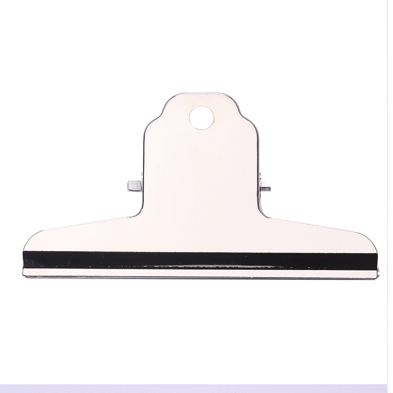 新时达1033票夹铁票据夹120mm约350页文件多功能强力小夹子山型夹圆形不锈钢金属固定画画美术素描画板山形办公用品