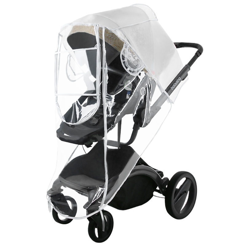 英国risio通用型婴儿推车雨罩儿童车挡风冬季宝宝车防风罩保暖罩推车雨衣s码