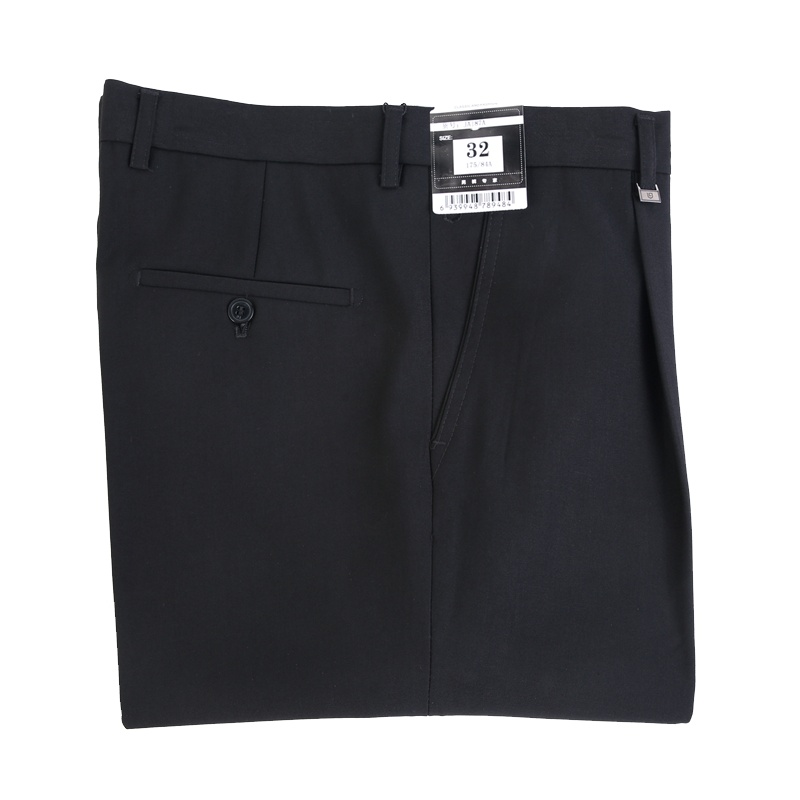 2020新品湘牧男士纯棉牛仔裤男直筒高腰深裆宽松商务休闲中老年男装肥佬男裤长裤子男