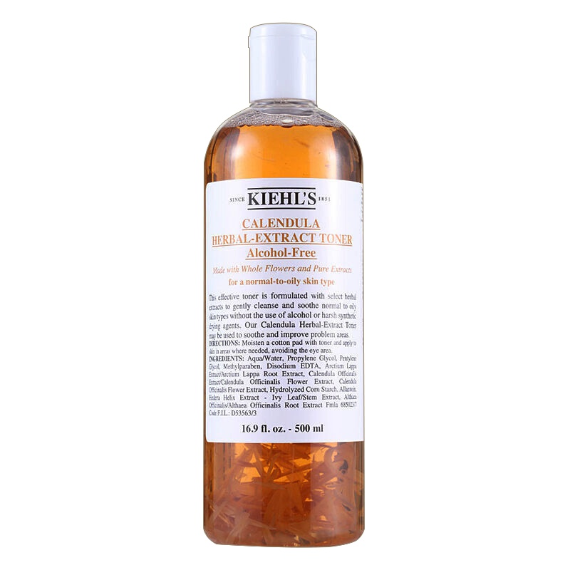 科颜氏(Kiehls)金盏花爽肤水 500ml 美国原装进口 油水平衡 舒缓痘痘