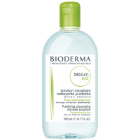 BIODERMA贝德玛 净妍洁肤液卸妆水蓝水500ml卸妆液控油平衡卸妆液控油各种肤质通用面部使用[新老版混发]