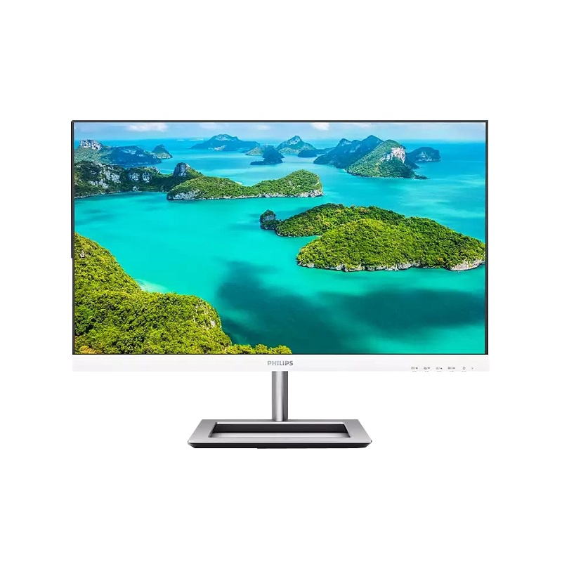飞利浦(Philips) 241E1W/93 23.8英寸 IPS屏 75Hz 三边微窄边框 白色电脑显示器