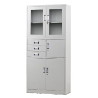 递乐(DiLe) 偏三斗内保文件柜铁皮资料柜办公室档案柜办公柜铁皮柜子会计凭证柜