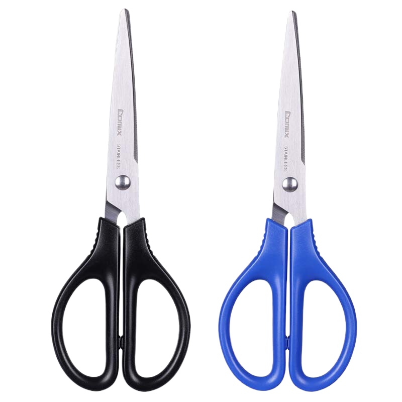 齐心 标准办公剪刀 B2715 170MM 中号 混色 一把装(起订量不足48把不发货)