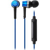Audio Technica/铁三角 ATH-CKR30iS BL蓝色手机通话线控带麦入耳式耳机