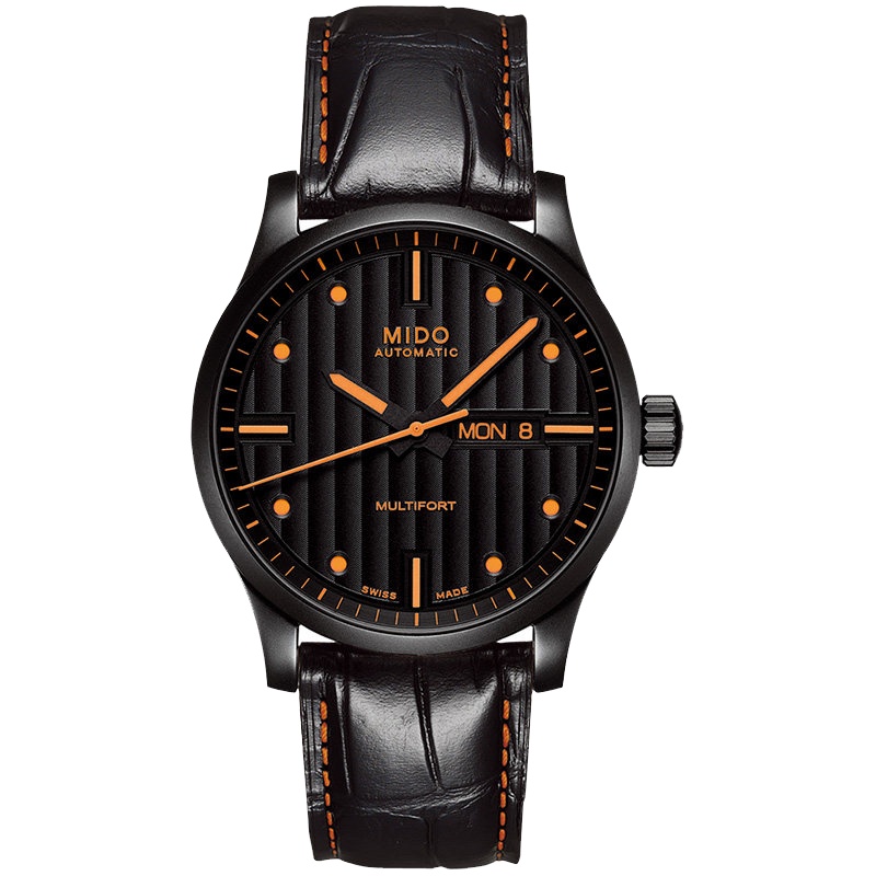 美度(MIDO)瑞士手表 舵手系列橙舵夜光全自动机械男士手表M005.430.36.051.80