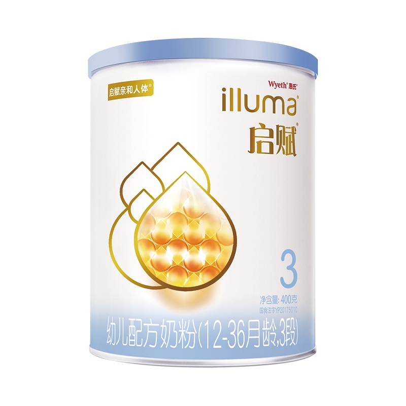 惠氏illuma启赋幼儿配方奶粉(12-36月龄3段)400g