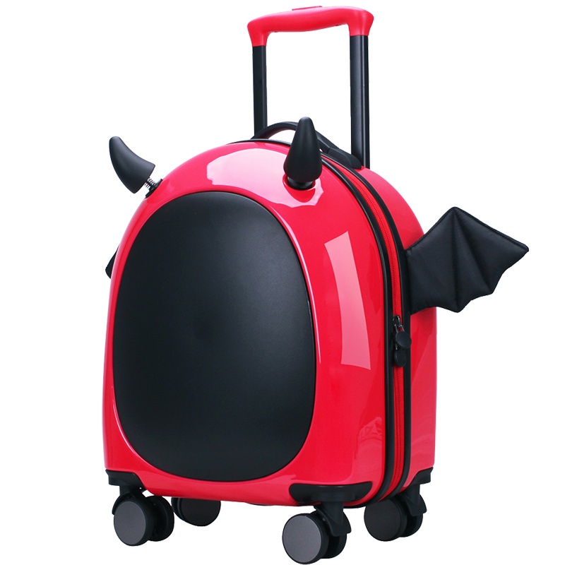 维多利亚旅行者(VICTORIATOURIST)16英寸小恶魔创意搞怪儿童行李箱女便携旅行箱万向轮9390(红色)