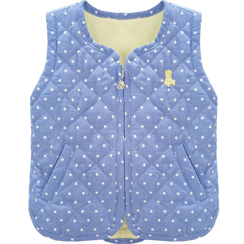 男女童春季背心无袖双口袋拉链时尚外出服1-4岁