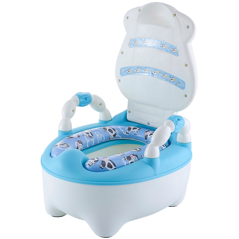 DuDi/青蛙嘟迪 可爱奶牛坐便器升级款 带软垫(颜色随机)