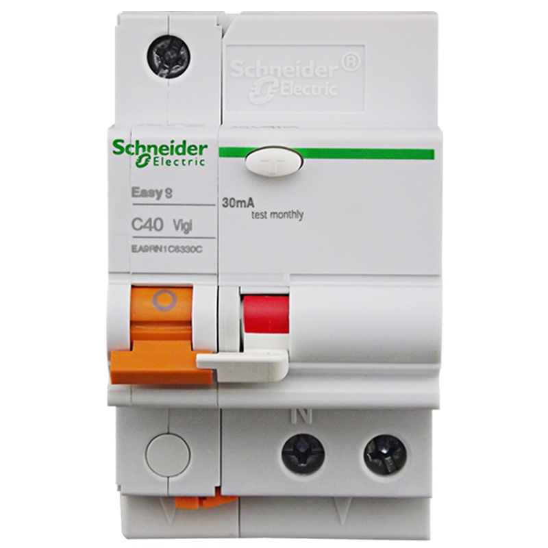 施耐德电气（Schneider Electric）漏电保护器 保护空开E9系列1P40A带漏保空气开关