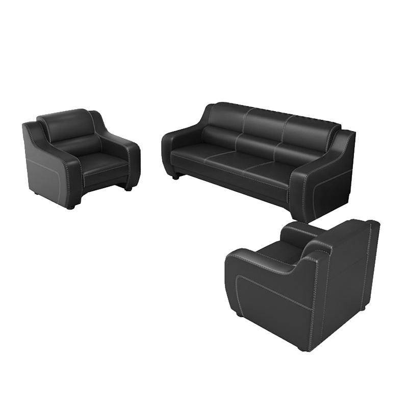 富和美皮艺沙发办公沙发接待会客办公室家具办公沙发60沙发